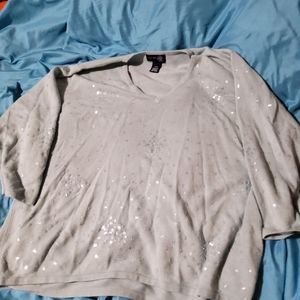 Size 14/16 light blue sequIns